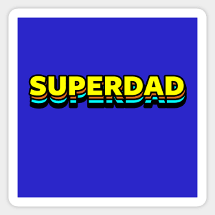 Superdad Best Dad Superhero Gift For Dads Fathers Sticker